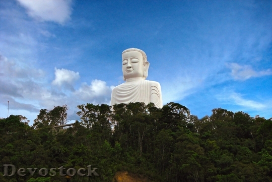 Devostock Mountain Vietnam Buddha Statue
