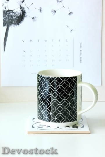 Devostock Mug Work Desk Calendar