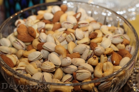 Devostock Nuts Pistachios Snack Cashew