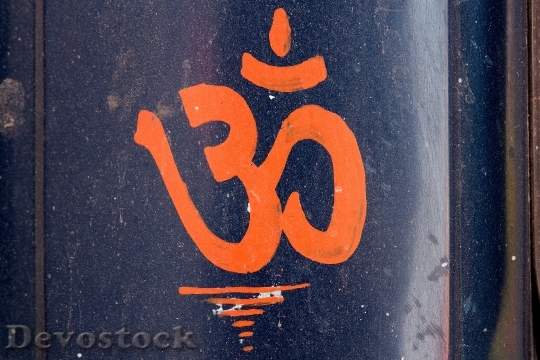 Devostock Om Mantra India Meditation