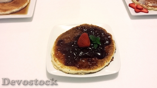 Devostock Pancake Breakfast Food Meal 0