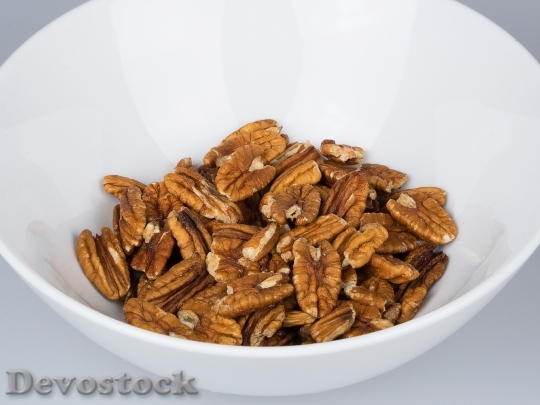Devostock Pecan Nut Bowl Isolated