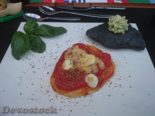 Devostock Pizza Tomato Delicious Colorful