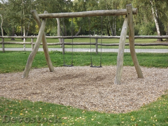 Devostock Playground Children Swing Play