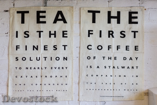 Devostock Poster Design Tea Coffee
