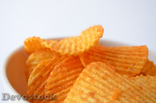 Devostock Potato Chips Food Snack