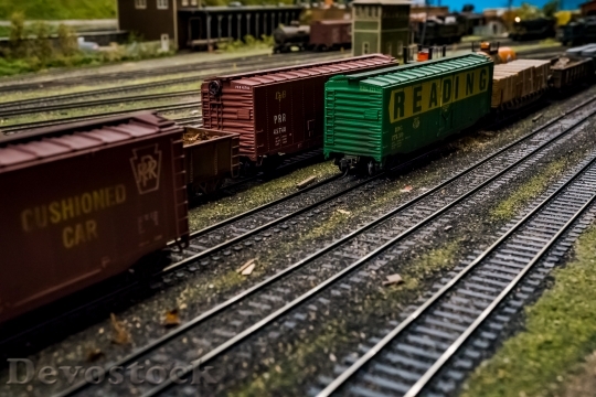 Devostock Rails Blur Railways 7929