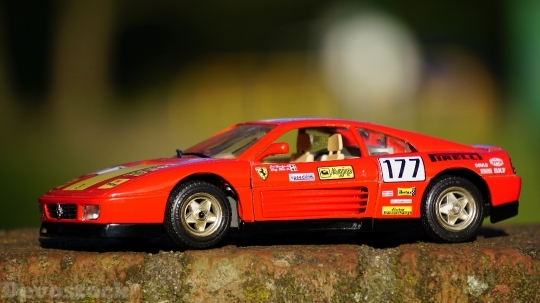 Devostock Red Miniature Sportscar 1084