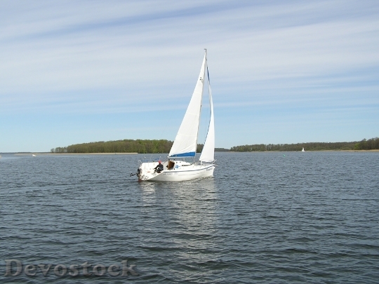 Devostock Sailboat Sail Sailing Lake