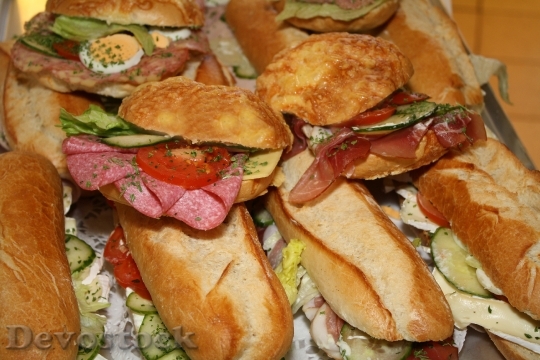 Devostock Sandwiches Roll Snack Bakery