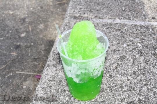 Devostock Shaved Ice Green Lime
