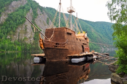 Devostock Ship Pirate Nature River