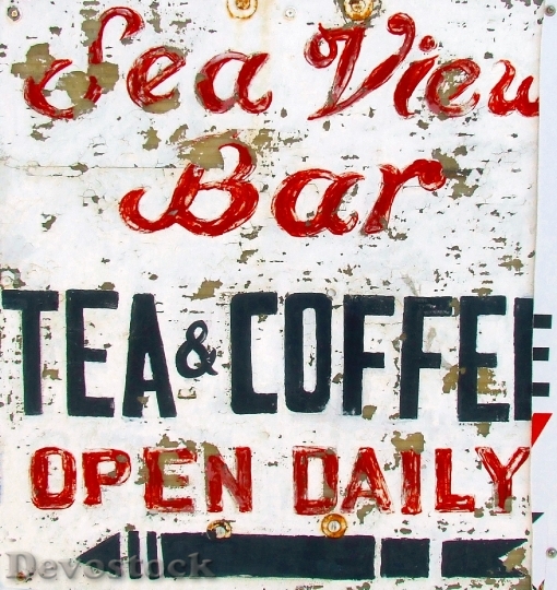 Devostock Sign Cafe Old Sign