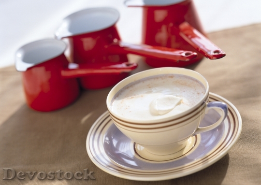 Devostock Soft Focus Latte Coffee