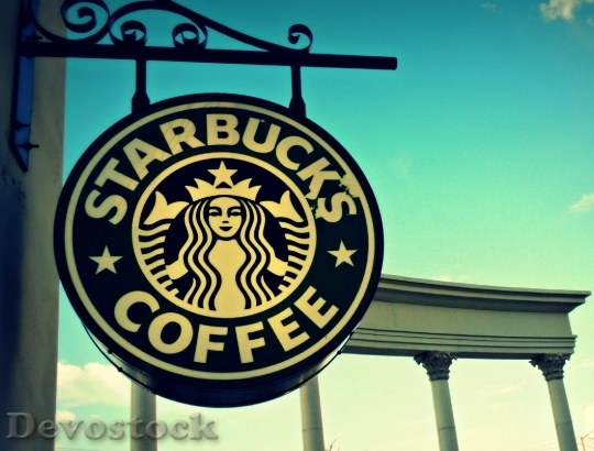 Devostock Starbucks Coffee Abstract Logo