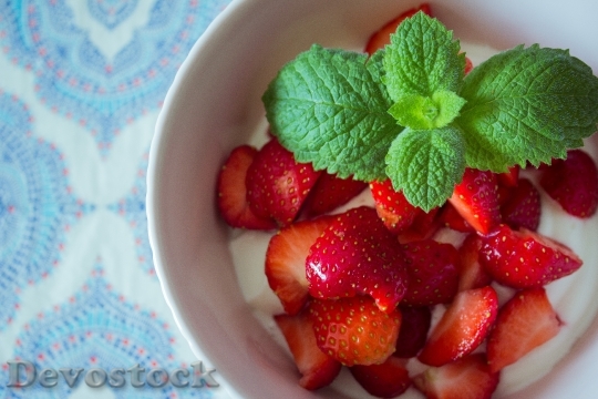 Devostock Strawberry Food Healthy Fruit