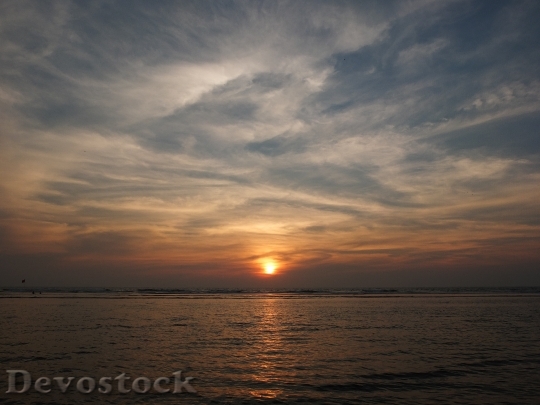 Devostock Sunset Ocean India Goa