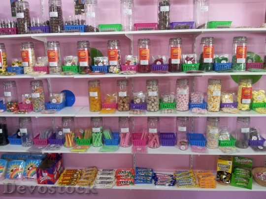 Devostock Sweets Candy Candy Shop