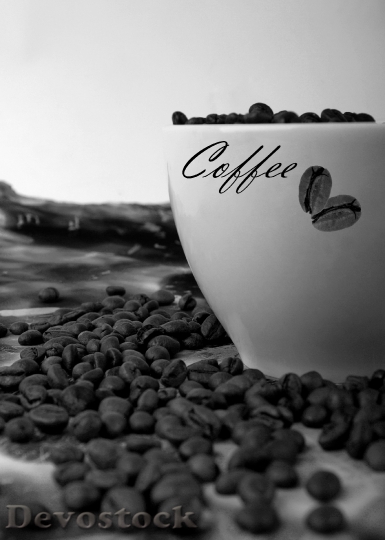 Devostock Tastes Beans Coffee Cup