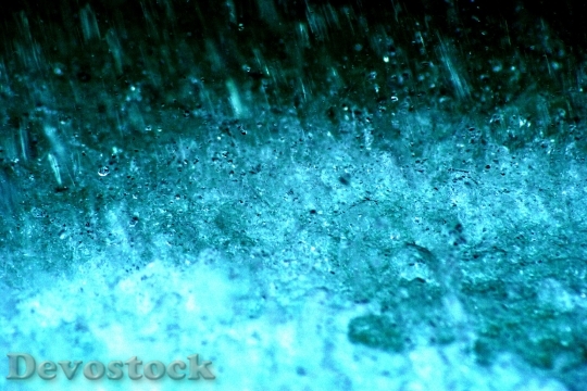 Devostock Water Bubbly Blue Abstract