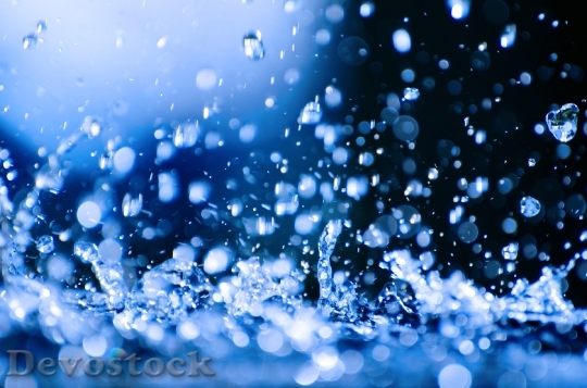 Devostock Water Drop Rain Falling 0