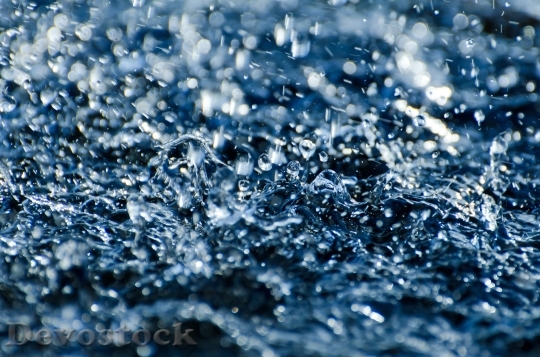Devostock Water Drop Rain Falling