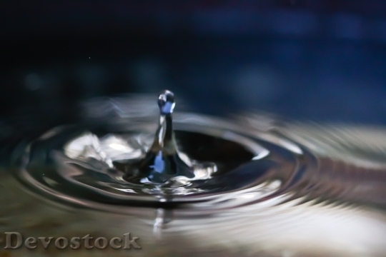 Devostock Water Drops Liquid Abstracts