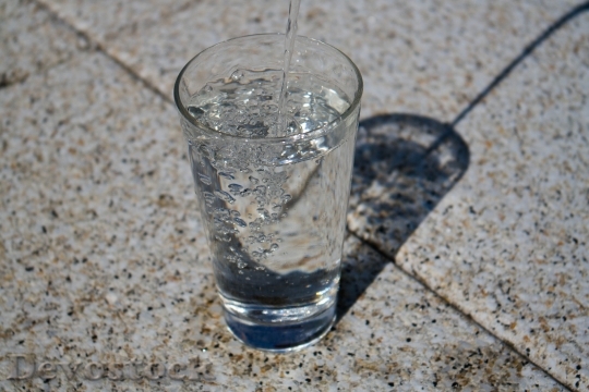 Devostock Water Glass Liquid Drink