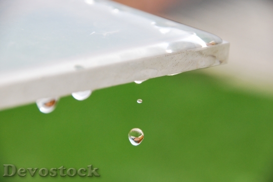 Devostock Water Macro Falling Drop