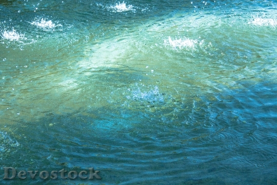 Devostock Water Summer Transparent Blue