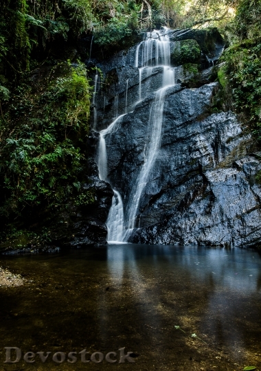 Devostock Waterfall Travel Quality Life