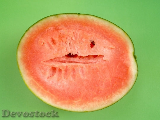 Devostock Watermelon Slice Isolated Seeded 10