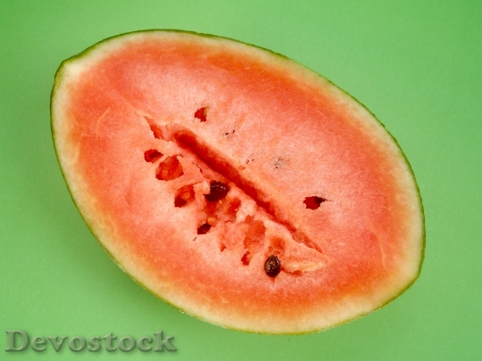 Devostock Watermelon Slice Isolated Seeded 16