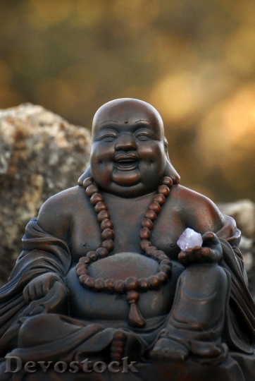 Devostock Zen Buddha Reflection Brightness 2